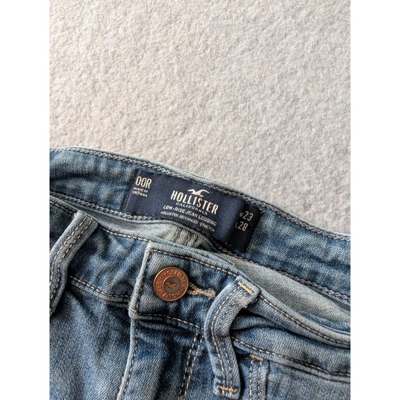 Hollister Jeans 00R Womens 23x28 Low-Rise Jean Legging Light Wash Stretch Skinny - Picture 2 of 15